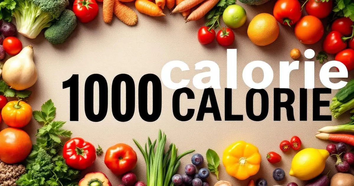 1,000 Calorie Diet: Is It Safe for Weight Loss?