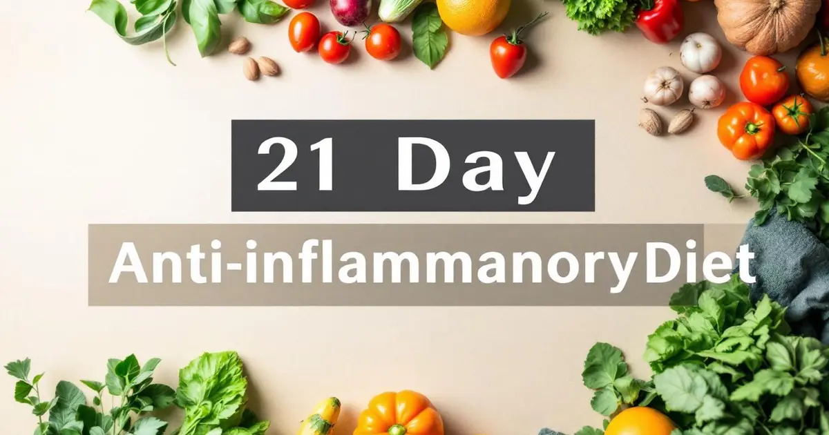 21-Day Anti-Inflammatory Diet Plan & Meal Guide