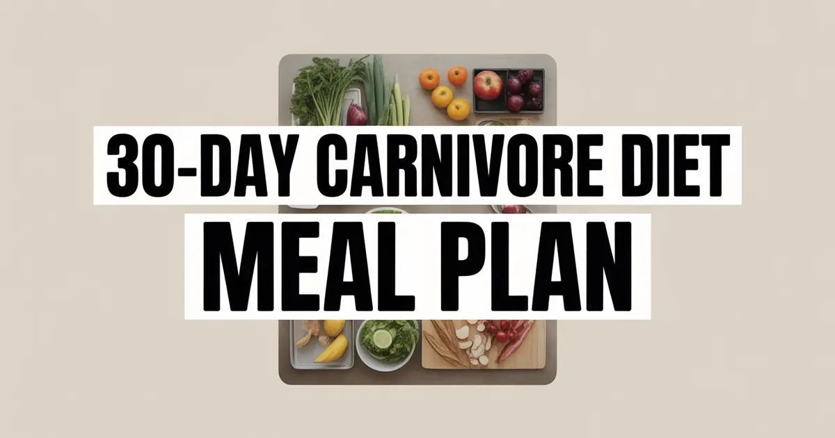 30-Day Carnivore Diet Meal Plan: Complete Guide