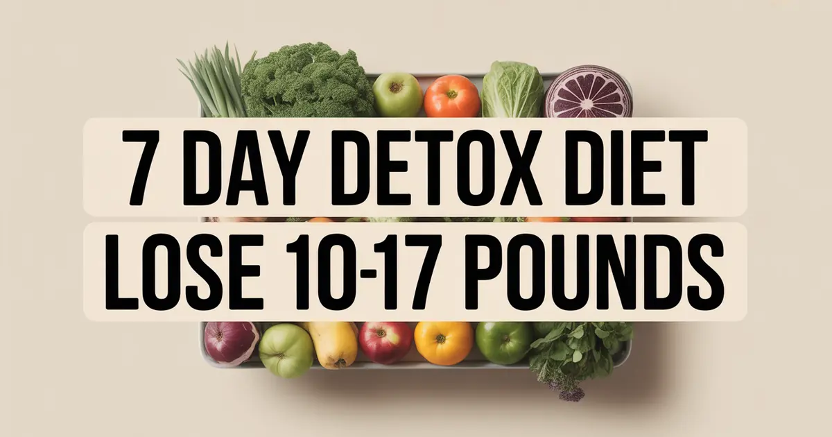 7-Day Detox Diet: Lose 10-17 Pounds Safely