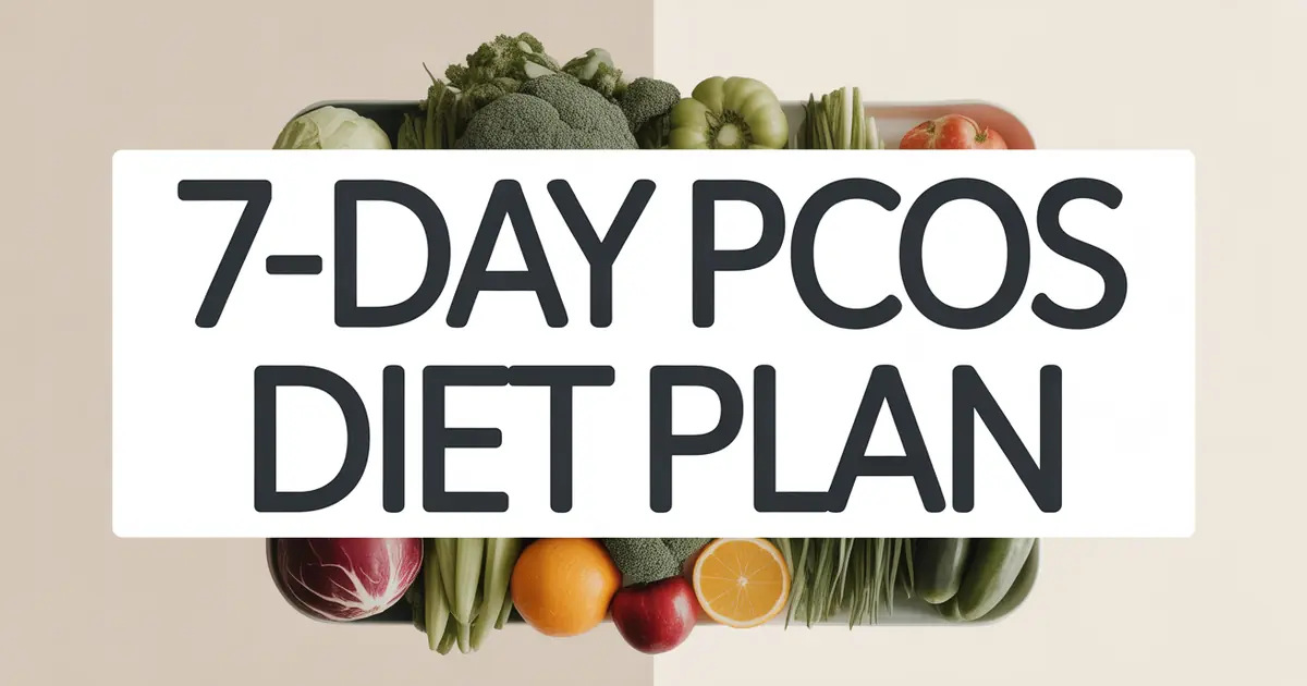 7-Day PCOS Diet Plan: Manage Symptoms Through Nutrition
