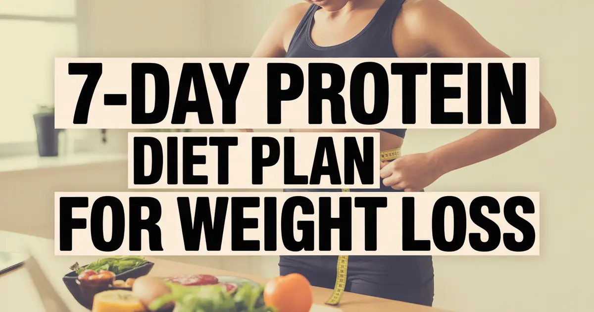 7-Day High-Protein Diet Plan for Weight Loss