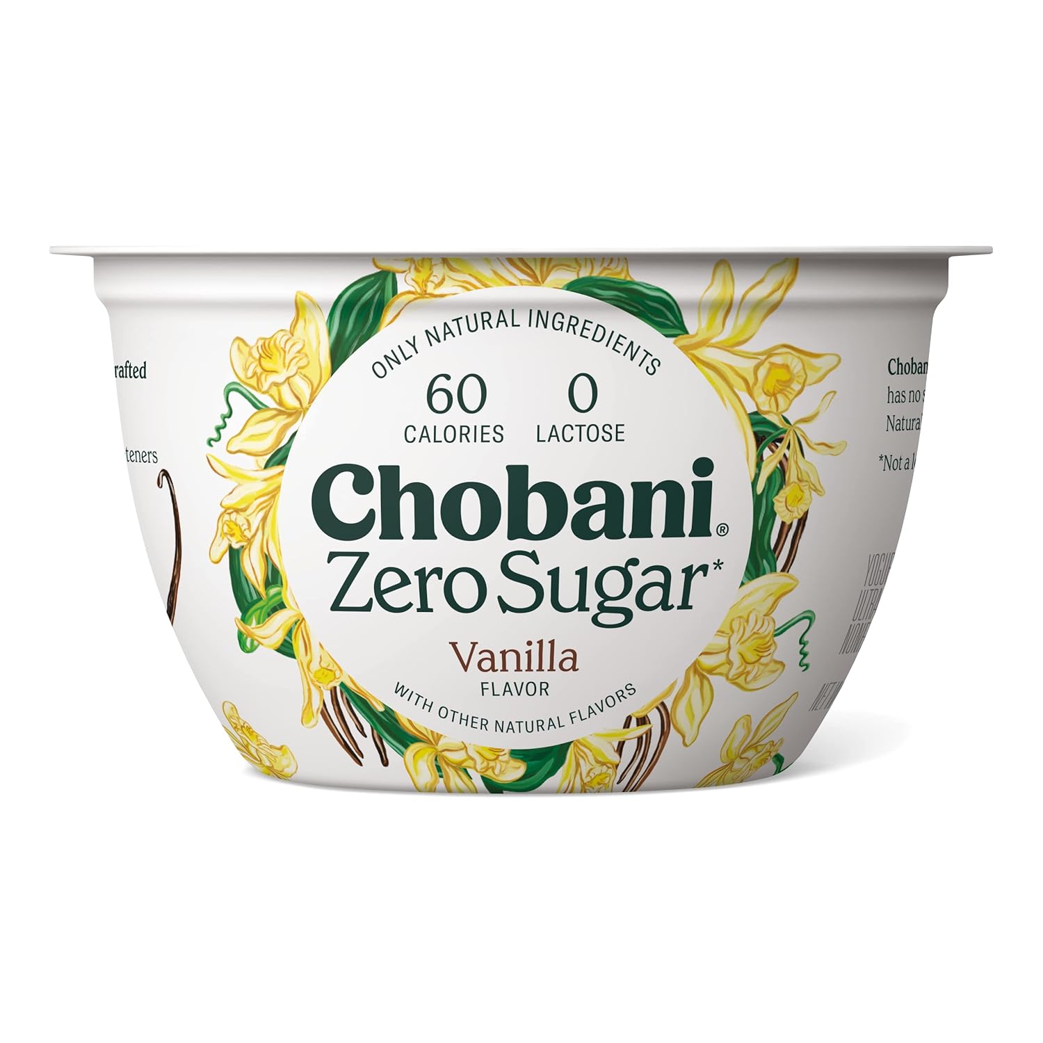 Chobani Zero Sugar Greek Yogurt, Vanilla