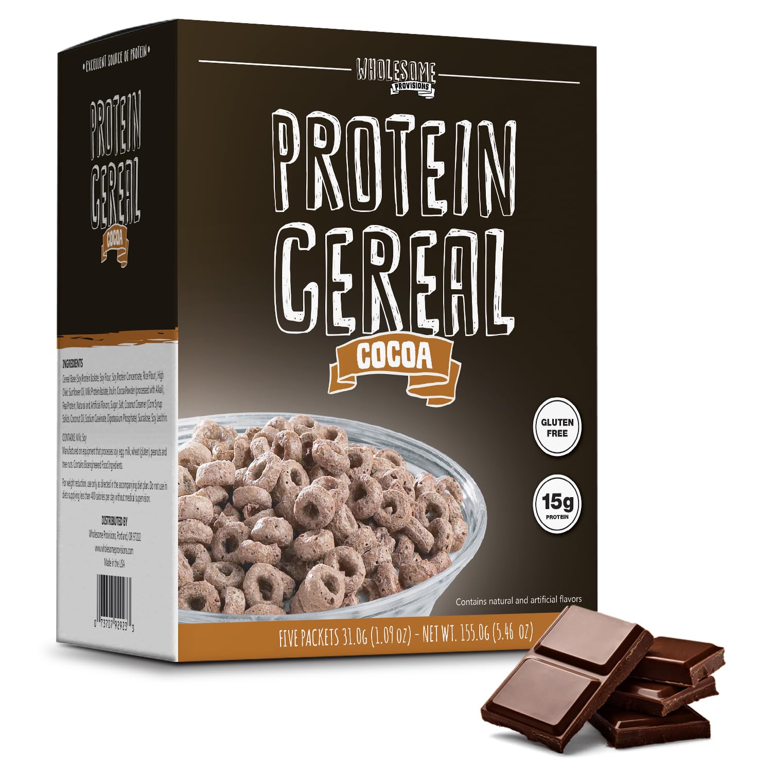 Wholesome Provisions Protein Cereal, Cocoa