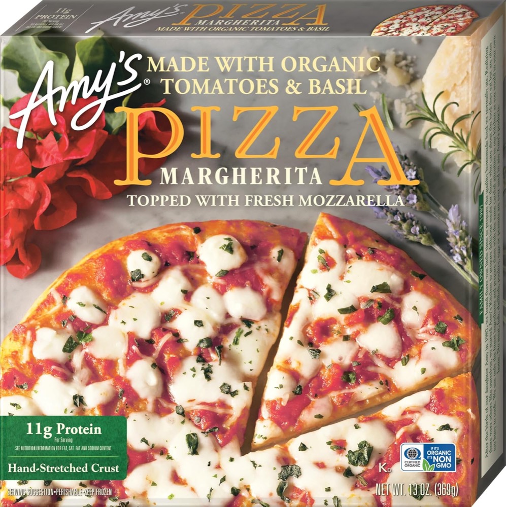 Amy's Margherita Pizza, Organic Frozen Pizza, 13 oz