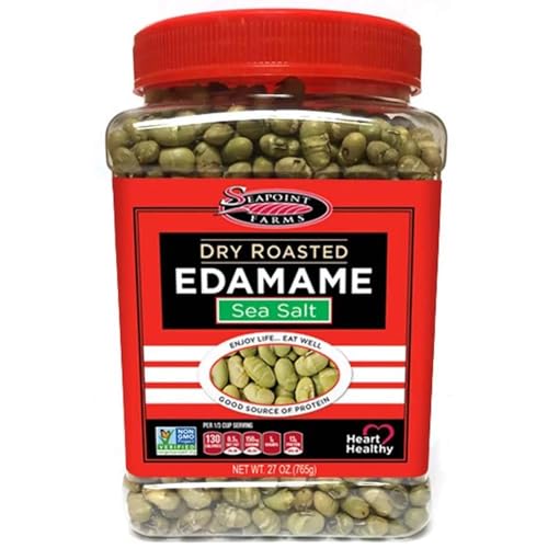 Seapoint Farms Dry Roasted Edamame, Sea Salt, 27 oz Jar