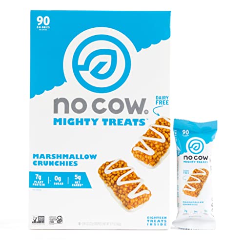 No Cow Mighty Treats, Marshmallow Crunchies (18 Count)