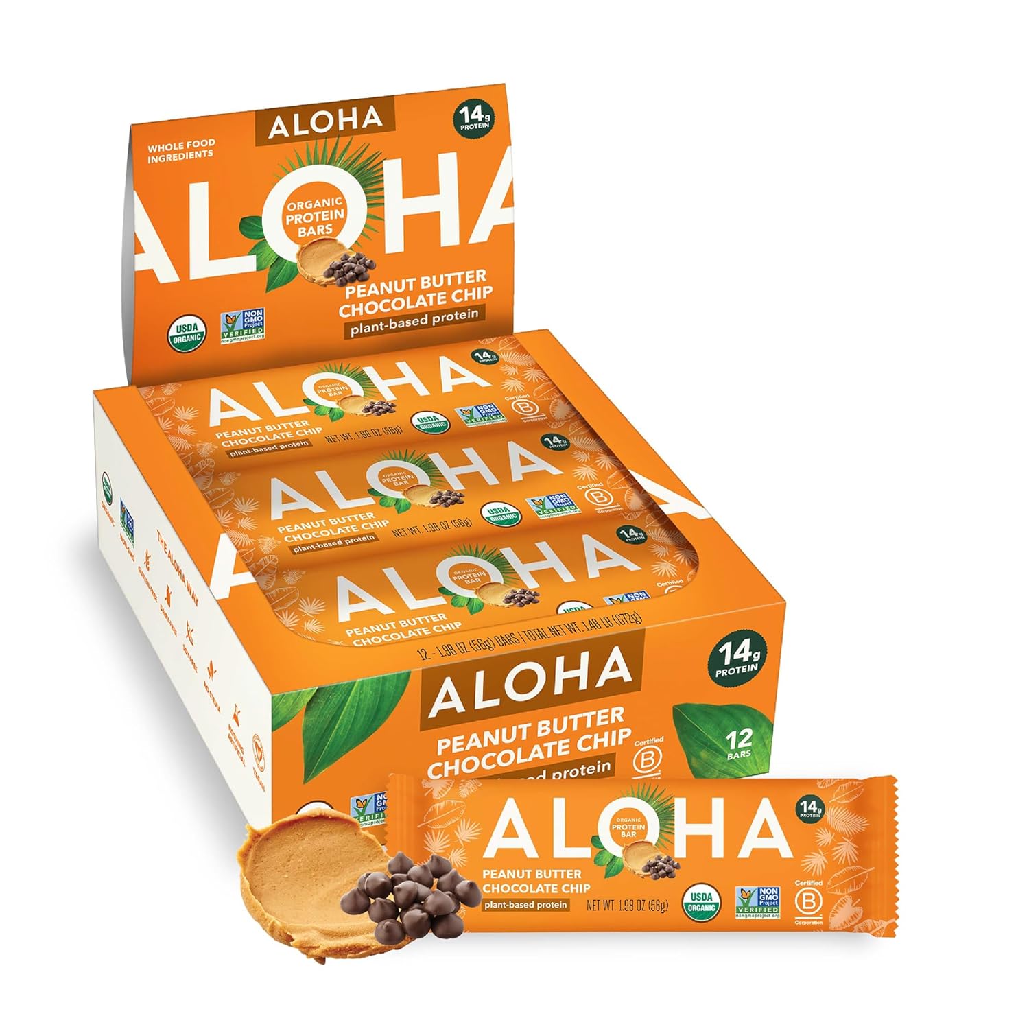 ALOHA Organic Plant Based Protein Bar