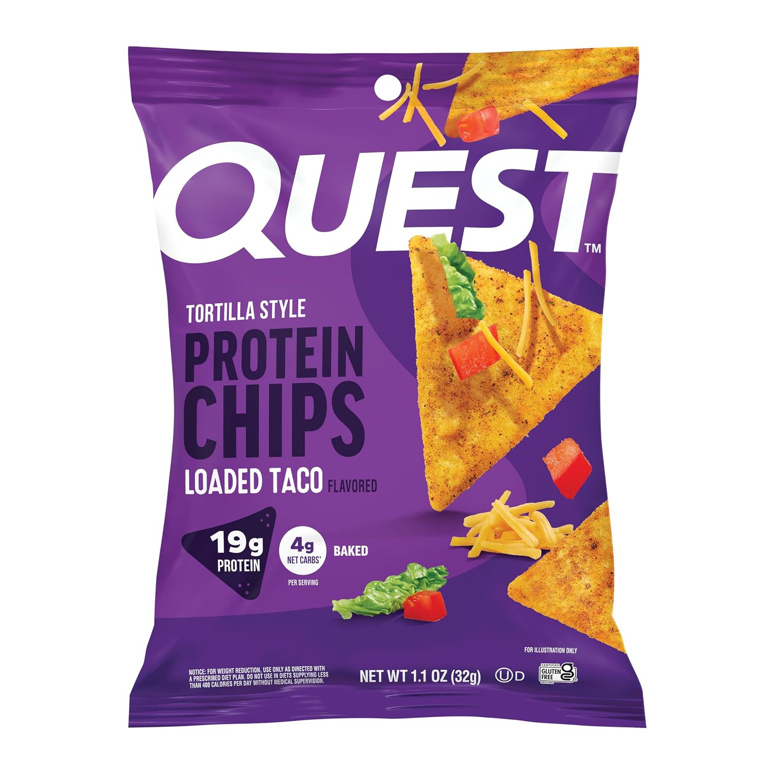 Quest Nutrition Loaded Taco Tortilla Style Protein Chips ...