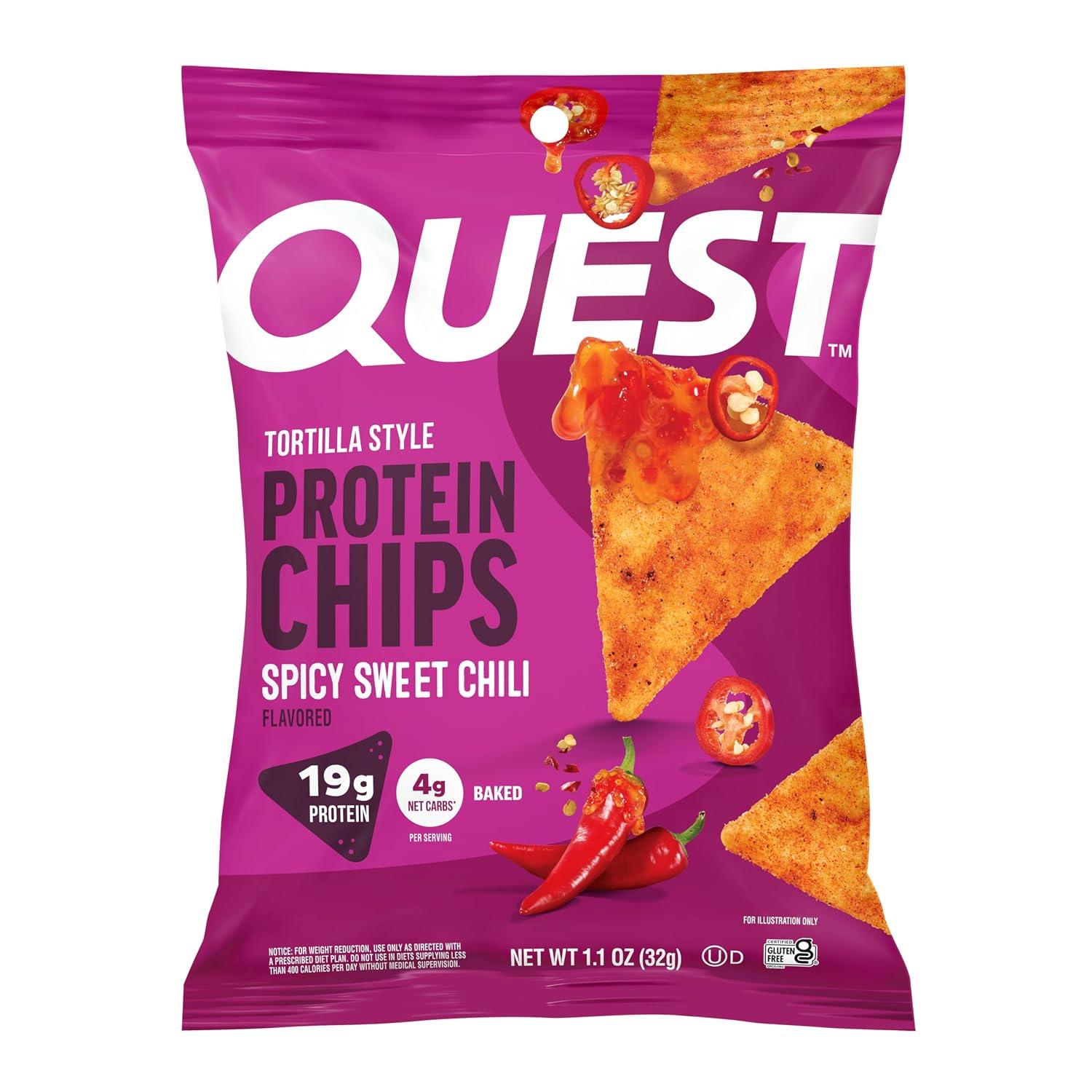 Quest Nutrition Spicy Sweet Chili Tortilla Style Protein ...