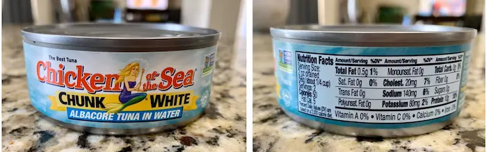 Canned tuna fish as an OPTAVIA snack