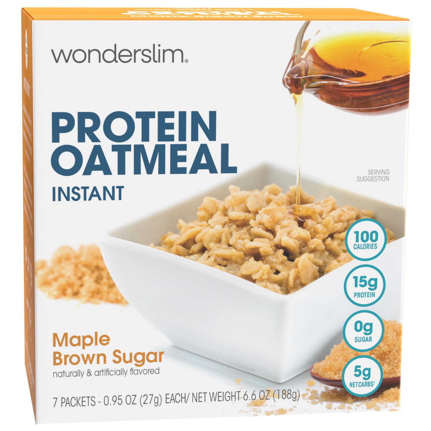 Wonderslim Instant High Protein Oatmeal – 7 Pack (Maple ...