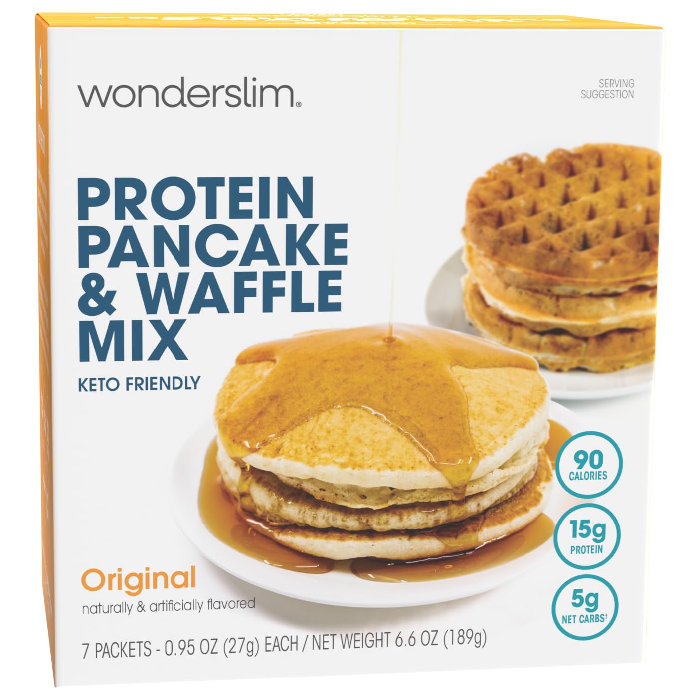 Wonderslim Protein Pancake & Waffle Mix, Low Calorie ...