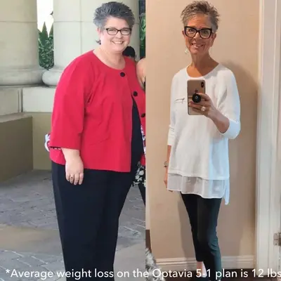 OPTAVIA weight loss before after